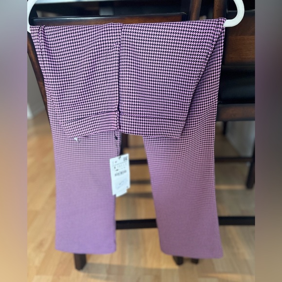 Zara houndstooth mini flare pant - Picture 3 of 7